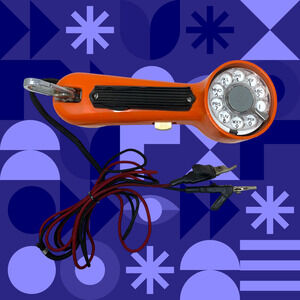 Vintage Orange Western Electric Lineman Handset Rotary Dial Bell Telephone Prop